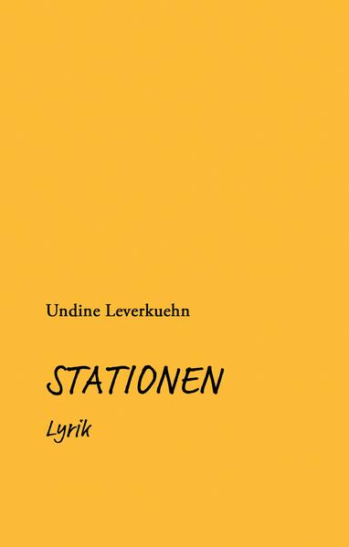 In "STATIONEN" hat die Autorin Undine Leverkuehn gesammelte Verse sowie ausgewählte Lyrik mit Versen für Poesie-Alben bis zu Reimen über das Reisen und Anregungen zum Nachdenken zusammengestellt.