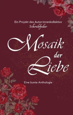 "Mosaik der Liebe" zelebriert Liebe in allen Formen und Farben: romantisch, platonisch, familiär, die Liebe zum Haustier und die Liebe zum Sternenkind. Mal amüsant, mal traurig, mal ganz klassisch und auch mal toxisch. Die Autor:innen gestalten zusammen ein wahres Mosaik an verschiedenen Geschichten.