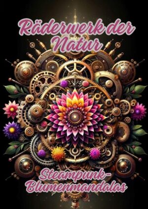 "Räderwerk der Natur: Steampunk- Blumenmandalas" vereint die scheinbar gegensätzlichen Welten der Natur und der Mechanik in einer faszinierenden Sammlung von Mandalas. Jedes Design fängt die filigrane Schönheit von Blumen zusammen mit der robusten Ästhetik von Steampunk- Gearbeit ein, was zu einer einzigartigen visuellen Erfahrung führt. Dieses Malbuch bietet eine kreative Flucht in eine Welt, in der die Naturgesetze durch das Prisma der Fantasie neu interpretiert werden.