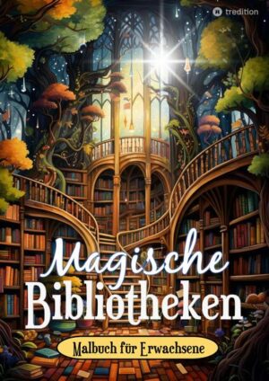 Tauchen Sie ein in die zauberhafte Welt der Magischen Bibliotheken mit diesem fesselnden Malbuch für alle, die Bücher und magische Fantasiewelten lieben. Entfliehen Sie in ein Reich voller skurriler Designs und verschlungener Muster, die stundenlange Entspannung und kreativen Ausdruck versprechen. Von verwinkelten Treppen über bezaubernde Regale mit alten Büchern, gemütlichen Kaminen und Sesseln, alten Uhren und Lampen bis hin zu geheimnisvoll überwucherten Bäumen ist für jede Stimmung und jeden Moment etwas dabei. Jedes Detail kann mit den Farben Ihrer Wahl zum Leben erweckt werden. Sie können nichts falsch machen, denn diese Fantasie- Bibliothekswelt gehört Ihnen, egal ob Sie ein Anfänger oder ein fortgeschrittener Kolorist sind. Buchdetails: + Qualität aus Deutschland, klimafreundliche Materialien + 35 Ausmalbilder + Einseitig bedruckt, um Farbübertragungen zu verhindern + Großes A4 Format Dieses Malbuch ist perfekt für alle, die auf der Suche nach einer magischen Welt der Farben und Fantasie sind. Das Malbuch ist ein ideales Geschenk für sich selbst oder einen besonderen Menschen (z.B. zum Geburtstag, zu besonderen Anlässen, zum Muttertag, zu Ostern, zu Weihnachten, in den Ferien, im Zug/Flugzeug, im Wartezimmer oder Krankenhaus, zum Entspannen zu Hause). Weitere Malbücher von Tarris Kidd entdecken.