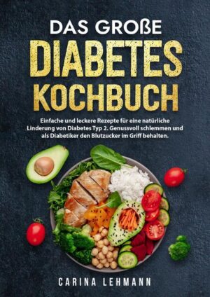 Hast du den ständigen Kampf gegen erhöhte Blutzuckerwerte satt? Suchst du nach köstlichen und gesunden Mahlzeiten, die bei Diabetes Typ 2 optimal sind? Möchtest du deinen Blutzuckerspiegel kontrollieren, ohne auf den Geschmack beim Essen verzichten zu müssen? Dann ist dieses Kochbuch genau das, was du brauchst! Es begleitet dich auf deinem Weg zu einem gesünderen Lebensstil und zeigt dir, wie du mit leckeren und einfach zuzubereitenden Rezepten den Diabetes Typ 2 in den Griff bekommst. Hier sind vier Gründe, warum eine Diabetes-freundliche Ernährung so vorteilhaft ist: - Kontrolle des Blutzuckers: Die richtige Ernährung kann dazu beitragen, deinen Blutzuckerspiegel zu stabilisieren und sowohl Hypoglykämien (Unterzuckerung) als auch Hyperglykämien (Überzuckerung) zu vermeiden. - Herz-Kreislauf-Gesundheit: Eine solche Ernährung unterstützt die Gesundheit deines Herzens und deiner Gefäße, und sie reduziert gleichzeitig das Risiko von Herz-Kreislauf-Erkrankungen. - Weniger Medikamente: Mit der richtigen Ernährung kannst du möglicherweise die Dosis deiner Diabetes-Medikamente reduzieren. Natürlich immer in Absprache mit deinem Arzt. - Förderung der allgemeinen Gesundheit: Diese Ernährungsweise ist nicht nur bei Diabetes Typ 2 hilfreich, sondern trägt auch zu deinem allgemeinen Wohlbefinden bei. Dieses Rezeptbuch bietet dir eine Vielzahl an Rezepten, die speziell für eine Ernährung bei Diabetes Typ 2 entwickelt wurden. Sie sind einfach zuzubereiten und benötigen keine exotischen Zutaten. So fällt es dir leicht, eine Diabetes-freundliche Ernährung in deinen Alltag zu integrieren. Warum dieses Kochbuch ein Muss für jeden ist, der an Diabetes mellitus leidet: - Vielseitigkeit: Von Frühstücksideen über Hauptgerichte bis hin zu Desserts - dieses Kochbuch bietet für jede Tageszeit und jeden Geschmack das passende Rezept. - Einfach zu befolgen: Die Rezepte sind klar und einfach zu befolgen, auch wenn du kein erfahrener Koch bist. - Gesundheitlich vorteilhaft: Jedes Rezept wurde mit Blick auf gesundheitliche Vorteile für die Stabilisierung des Blutzuckers entwickelt. - Zeitsparend: Die meisten Rezepte können in weniger als 30 Minuten zubereitet werden, was perfekt für vielbeschäftigte Menschen ist. Also, was hält dich noch zurück? Kaufe jetzt dieses Kochbuch und beginne den Weg zu einem genussvollen und beschwerdefreien Leben. Dein Körper wird es dir danken!