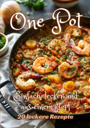 In "One Pot: Einfach, lecker und aus einem Topf" entdecken Leser die Kunst des minimalistischen Kochens durch eine Sammlung von Rezepten, die den Küchenaufwand reduzieren und den Geschmack maximieren. Jedes Gericht, von herzhaften Suppen bis hin zu nährstoffreichen Hauptgerichten, ist so gestaltet, dass es mit minimaler Ausrüstung und maximaler Effizienz zubereitet werden kann, was es ideal für beschäftigte Köche macht, die Wert auf Qualität und Einfachheit legen. Das Buch betont die Freude am Kochen mit nur einem Topf, wobei frische Zutaten und einfache Techniken im Vordergrund stehen, um köstliche, alltagstaugliche Mahlzeiten zu kreieren.