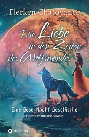 Dunkelrot leuchtet der Wolfsmond in einem mittelalterlichen Wald, als die Liebe zwischen einem Menschen und einer Werwölfin ein blutiges Ende findet. Zehn Jahre später wagen zwei Außenseiterinnen, die Risikoromantik zu wiederholen. Eine Geschichtenerzählerin, die ihr Geschlecht wechselt wie andere ihre Kleidung. Die ihre schaurigen Wolfswunden zur Schau stellt, aber ihr dunkles Geheimnis verbirgt. Und eine Bauerstochter, die durch ein Gewaltverbrechen in der Kindheit zu einer gefürchteten Wolfsfrau heranreift. Die ihre doppelgesichtige Natur beherrscht wie keine sonst und für ihre Liebste über Leichen geht. Vom Mob aus den Dörfern gejagt flieht das ungleiche Liebespaar in die Stadt. Doch ein tyrannischer Herrscher, der die Vergangenheit der Geschlechtswandlerin kennt und mehr als alle anderen zu verlieren hat, stellt ihnen unerbittlich nach. Kann diese Böse-Nacht-Geschichte ein gutes Ende finden? Die parabelhafte Phantastik-Novelle über das Lieben und Geschichtenerzählen in Zeiten des Hasses verschachtelt mehrere Erzählebenen gleich den Figuren einer Matrjoschkapuppe ineinander. Während die Blutspur der Wunden gesellschaftlicher Stigmatisierung den roten Faden der Geschichte bildet, wartet ihr Ende mit einer überraschenden Wendung auf.