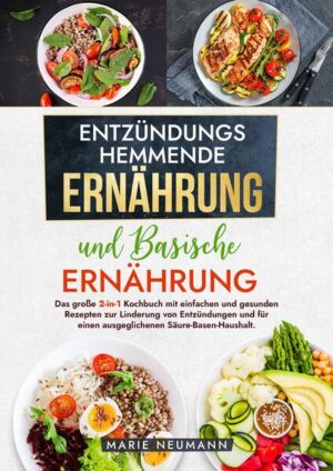 Entdecke die perfekte Kombination für eine umfassende, gesundheitsfördernde Ernährung in einem einzigen Kochbuch, das sowohl die entzündungshemmende als auch die basische Ernährung abdeckt. Dieses 2-in-1-Kochbuch ist ideal für alle, die ihren Körper entlasten, ihr Immunsystem stärken und neue Energie gewinnen möchten. Warum dieses Kochbuch wählen? Hier sind die Vorteile beider Ernährungsweisen: - Schmerzlinderung und Entzündungshemmung: Durch entzündungshemmende Lebensmittel kannst Du Schmerzen und Beschwerden reduzieren. - Unterstützung des Säure-Basen-Gleichgewichts: Erfahre, wie basische Lebensmittel Deinen Körper ins Gleichgewicht bringen und die Gesundheit fördern. - Stärkung des Immunsystems und Steigerung der Energie: Beide Ernährungsformen tragen dazu bei, das Immunsystem zu unterstützen und Deine Energie zu erhöhen. - Gewichtsregulierung und verbesserte Verdauung: Lerne, wie diese Ernährungsweisen zur Gewichtskontrolle und einer gesunden Verdauung beitragen können. Was bietet das Kochbuch? - Vielfältige Rezepte aus beiden Ernährungswelten: Von Suppen und Salaten über Hauptgerichte bis hin zu Desserts und Getränken. Entdecke auch Smoothies, Aufstriche, Snacks und fermentierte Lebensmittel. - Einfache Zubereitung: Alle Rezepte sind mit verständlichen Anleitungen versehen, die es auch Kochanfängern leicht machen, erfolgreich zu kochen. - Praktische Einteilung: Die Rezepte sind übersichtlich in verschiedene Kategorien unterteilt, sodass Du schnell das passende Gericht für jede Mahlzeit findest. - Zusätzlicher Ratgeber: Erhalte wertvolle Informationen zu beiden Ernährungsweisen und deren gesundheitliche Vorteile. Dieses 2-in-1-Kochbuch ist mehr als nur eine Sammlung von Rezepten - es ist ein Wegweiser für eine gesündere, energiegeladene und ausgeglichene Lebensweise. Hol dir jetzt dieses unverzichtbare Kochbuch und starte Deine Reise zu einem gesünderen Ich!