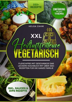 Dieses Heißluftfritteuse-Kochbuch ist voll von köstlichen, leicht zuzubereitenden Rezepten! Mit über 333+ Rezepten zur Auswahl, finden Sie in diesem Kochbuch bestimmt das, wonach Sie suchen... Die vegetarische Ernährung hat in den letzten Jahren stark an Popularität gewonnen. Einigen Studien zufolge machen Vegetarier etwa 6 % bzw. 5 % der Bevölkerung in Nordamerika und Europa aus, während in Asien etwa 19 % der Bevölkerung Vegetarier sind. Abgesehen von den ethischen und ökologischen Gründen, die für einen Verzicht auf Fleisch sprechen, kann eine gut durchdachte vegetarische Ernährung auch das Risiko chronischer Krankheiten verringern, die Gewichtsabnahme unterstützen und die Qualität der Ernährung verbessern. Dieses Buch bietet einen Leitfaden für Einsteiger in die vegetarische Ernährung, einschließlich jeder Menge leckerer Rezeptideen. Was ist eine vegetarische Ernährung? Bei der vegetarischen Ernährung wird auf den Verzehr von Fleisch, Fisch und Geflügel verzichtet. Menschen entscheiden sich oft aus religiösen oder persönlichen Gründen für eine vegetarische Ernährung, aber auch aus ethischen Gründen, z. B. wegen des Tierschutzes. Es gibt verschiedene Formen des Vegetarismus, die sich in ihren Einschränkungen unterscheiden. Zu den häufigsten Formen gehören: •Lakto-ovo-vegetarische Ernährung: Verzicht auf Fleisch, Fisch und Geflügel, erlaubt aber Eier und Milchprodukt •Lakto-vegetarische Ernährung: Verzicht auf Fleisch, Fisch, Geflügel und Eier, erlaubt aber Milchprodukte •Ovo-vegetarische Ernährung: Verzicht auf Fleisch, Fisch, Geflügel und Milchprodukte, erlaubt aber Eier •Pescetarische Ernährung: verzichtet auf Fleisch und Geflügel, erlaubt aber Fisch und manchmal Eier und Milchprodukte •Vegane Ernährung: Verzicht auf Fleisch, Fisch, Geflügel, Eier und Milchprodukte sowie andere tierische Produkte, wie z. B. Honig •Flexitarier: eine überwiegend vegetarische Ernährung, die gelegentlich Fleisch, Fisch oder Geflügel enthält Zusammenfassung Die meisten Menschen, die sich vegetarisch ernähren, essen kein Fleisch, Fisch oder Geflügel. Andere Varianten beinhalten den Einschluss oder Ausschluss von Eiern, Milchprodukten und anderen tierischen Erzeugnissen. (mehr Informationen finden Sie im Buch)