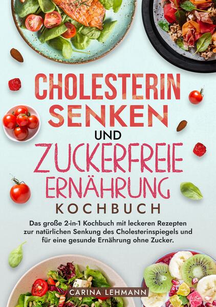 Entdecke das ultimative Kochbuch für eine gesündere Ernährung, das sowohl Rezepte zur Senkung Deines Cholesterinspiegels als auch zur Reduzierung Deines Zuckerkonsums bietet. Dieses 2-in-1-Kochbuch ist Dein perfekter Begleiter, um gesunde und leckere Gerichte in Deinen Alltag zu integrieren, die Dein Wohlbefinden steigern und Deine Gesundheit nachhaltig verbessern. Warum dieses Kochbuch wählen? Hier sind die Vorteile beider Ernährungsweisen: - Steigerung der Energie: Sowohl eine cholesterinarme als auch zuckerfreie Ernährung tragen dazu bei, dass Du dich energiegeladener fühlst und den Tag mit mehr Vitalität starten kannst. - Verbesserung der Herzgesundheit und des Stoffwechsels: Durch die Reduzierung von schlechtem LDL-Cholesterin und überschüssigem Zucker kannst Du Risiken für Herzerkrankungen, Schlaganfälle und Diabetes minimieren. - Gewichtskontrolle: Ballaststoffreiche Lebensmittel, die sowohl arm an Cholesterin als auch frei von zugesetztem Zucker sind, unterstützen eine gesunde Gewichtsregulierung. - Förderung der allgemeinen Gesundheit: Beide Ernährungsweisen tragen dazu bei, Deinen Blutdruck und andere gesundheitliche Werte zu optimieren. Was bietet das Kochbuch? - Vielfältige Rezepte: Von morgendlichen Frühstücksideen über nahrhafte Hauptgerichte bis hin zu verführerischen Desserts - dieses Rezeptbuch bietet für jede Mahlzeit und jeden Geschmack das passende Rezept. - Einfache Zubereitung: Alle Rezepte sind klar und einfach beschrieben, sodass sie leicht nachzukochen sind, auch ohne umfangreiche Kocherfahrung. - Gesundheitliche Vorteile: Jedes Gericht wurde sorgfältig so konzipiert, dass es gesundheitliche Vorteile bietet, ohne dass Du auf Geschmack verzichten musst. - Zeitsparende Rezepte: Die meisten Gerichte sind schnell und einfach zubereitet, ideal für vielbeschäftigte Menschen, die gesund essen möchten. Hol dir jetzt dieses Kochbuch und beginne Deine Reise zu einer gesünderen Lebensweise. Dein Körper wird es dir danken!