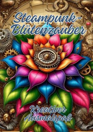 In diesem Buch verschmelzen die mechanischen Elemente des Steampunks mit der eleganten Schönheit von Blüten in kunstvollen Mandalas. Die detailreichen Illustrationen bieten eine einzigartige Mischung aus Zahnrädern und floralen Mustern, die zum kreativen Ausmalen und Entspannen einladen. Jeder Seite lädt den Leser dazu ein, in die faszinierende Welt des Steampunk-Blütenzaubers einzutauchen und dabei stressfrei kreative Momente zu genießen.