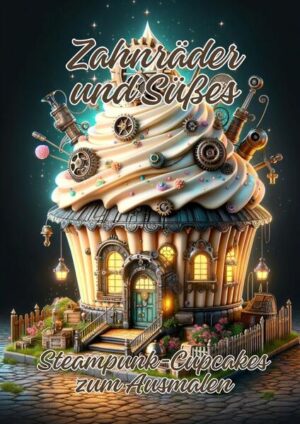 Dieses Buch vereint die faszinierende Welt des Steampunks mit der süßen Versuchung von Cupcakes in einzigartigen Ausmalbildern. Die detailreichen Illustrationen zeigen fantasievolle Steampunk-Cupcakes, die mit Zahnrädern, Uhrwerken und viktorianischen Elementen dekoriert sind. Jede Seite lädt dazu ein, in die kreative und retro-futuristische Welt der mechanischen Leckereien einzutauchen und dabei entspannenden Ausmalspaß zu genießen.