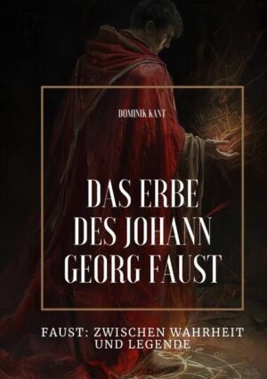 Johann Georg Faust eine der rätselhaftesten und faszinierendsten Figuren der europäischen Kulturgeschichte. War er ein genialer Wissenschaftler, ein Meister der Alchemie oder ein von Dämonen getriebener Magier? In "Das Erbe des Johann Georg Faust: Faust Zwischen Wahrheit und Legende" entführt Dominik Kant die Leser in die vielschichtige Welt des 16. Jahrhunderts, eine Epoche des Übergangs und der Transformation. Mit einem geschickten Mix aus historischen Fakten und mystischen Überlieferungen zeichnet Kant das Bild eines Mannes, der sich unermüdlich der Suche nach dem höchsten Wissen und der ultimativen Wahrheit widmete. Dieses Buch beleuchtet nicht nur die historischen Quellen und zeitgenössischen Berichte über Faust, sondern auch die Mythen und Legenden, die sich um seine Person ranken. Dominik Kant geht der Frage nach, wie Faust zum Symbol für den ewigen menschlichen Drang nach Erkenntnis und Macht wurde und warum seine Geschichte bis heute nichts von ihrer Faszination verloren hat. "Das Erbe des Johann Georg Faust" ist eine packende Lektüre für alle, die sich für die Verbindung von Wissenschaft und Magie interessieren und die dunklen wie auch erleuchtenden Pfade der Geschichte erkunden wollen. Lassen Sie sich von Dominik Kant auf eine Reise zwischen Realität und Mythos entführen eine Reise in das geheimnisvolle Leben des wahren Faust.