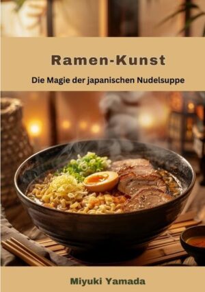 Tauchen Sie ein in die faszinierende Welt der Ramen mit Miyuki Yamada als Ihre kulinarische Führerin. In "Ramen-Kunst: Die Magie der japanischen Nudelsuppe" entdecken Sie die tief verwurzelten Traditionen und die kunstvollen Techniken, die Ramen zu einem globalen Phänomen gemacht haben. Dieses Buch entführt Sie auf eine Reise durch die Geschichte und Philosophie dieser beliebten japanischen Speise. Von den bescheidenen Ursprüngen bis hin zu modernen Kreationen - erleben Sie, wie Ramen sich im Laufe der Jahrhunderte entwickelt hat und zu einem Symbol für kulinarische Kreativität und kulturellen Austausch wurde. Miyuki Yamada, eine Meisterin der japanischen Küche, teilt mit Ihnen ihre Leidenschaft und ihr umfangreiches Wissen. Mit detaillierten Anleitungen und inspirierenden Rezepten lernen Sie, wie Sie die perfekte Ramen-Schüssel zu Hause zubereiten können. Entdecken Sie die Vielfalt der Brühen, Nudelsorten und Toppings, und lassen Sie sich von innovativen Rezepten und traditionellen Klassikern begeistern. "Ramen-Kunst: Die Magie der japanischen Nudelsuppe" ist nicht nur ein Kochbuch, sondern ein umfassendes Werk, das Ihnen die tiefe kulturelle Bedeutung und die kulinarische Handwerkskunst hinter einer perfekten Schüssel Ramen näherbringt. Perfekt für Liebhaber der japanischen Küche und alle, die sich von der Magie der Ramen verzaubern lassen möchten.