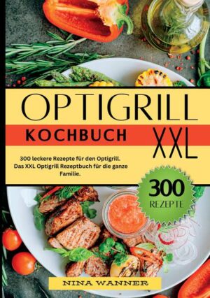 300 Rezepte für den Optigrill: Für die ganze Familie. Willkommen in der Welt des Optigrills! In diesem Buch findest du 300 einfache und leckere Rezepte. Egal, ob du Fleisch, Fisch, Gemüse oder vegane Gerichte liebst - hier ist für jeden etwas dabei. Und für alle, die gerne naschen, gibt es viele süße Desserts. Was dich erwartet: •Fleischgerichte: Saftige Steaks, zarte Hähnchenfilets und würzige Rippchen. •Fischgerichte: Zarte Lachsfilets, knusprige Fischstäbchen und exotische Meeresfrüchte. •Gemüsegerichte: Gegrillte Gemüsespieße, gefüllte Paprika und bunte Gemüsepfannen. •Vegane Gerichte: Tofu-Steaks, gegrillte Auberginen und kreative Bowls. •Desserts: Gebackene Früchte, Schokoladenkuchen und fruchtige Muffins. Jedes Rezept ist einfach erklärt und hat genaue Nährwertangaben. Die Bedienung des Optigrills ist kinderleicht, und die Ergebnisse sind immer super - egal, ob du Anfänger oder erfahrener Koch bist. Highlights: •Vielfalt: Rezepte für jeden Anlass und Geschmack. •Einfachheit: Klare Anleitungen und leichte Bedienung. •Gesundheit: Fettarme Zubereitung und genaue Nährwertangaben. •Flexibilität: Perfekt für den Alltag und besondere Gelegenheiten. Hol dir dieses Buch und entdecke, wie vielseitig und einfach Kochen mit dem Optigrill sein kann. Deine Familie und Freunde werden begeistert sein!  