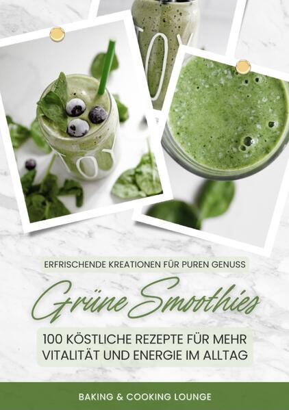 Grüne Smoothies: 100 köstliche Rezepte für mehr Vitalität und Energie im Alltag (Erfrischende Kreationen für puren Genuss) In unserer umfangreichen Sammlung findest du 100 erfrischende Kreationen, die deine Geschmacksnerven begeistern und deinen Körper mit wertvollen Nährstoffen versorgen. Grüne Smoothies sind der perfekte Weg, um mehr Obst und Gemüse in deine Ernährung zu integrieren und dabei jeden Schluck zu genießen. Dieses Buch ist dein Schlüssel zu einer gesünderen, vitaleren Lebensweise, die voller Geschmack und Freude steckt. Warum grüne Smoothies? Diese Powerdrinks sind reich an Vitaminen, Mineralstoffen und Antioxidantien, die deine Gesundheit fördern und dir helfen, dich fitter und energiegeladener zu fühlen. Sie unterstützen dich auch beim Abnehmen, da sie kalorienarm und sättigend sind. Ob zum Frühstück, als Snack zwischendurch oder nach dem Sport - unsere Rezepte passen in jeden Alltag und bieten vielfältige Geschmackserlebnisse. Alle Rezepte sind einfach nachzumachen, sodass du ohne viel Aufwand in den Genuss kommen kannst. Von klassischen Kombinationen mit Spinat und Banane über exotische Mischungen mit Grünkohl und Mango bis hin zu innovativen Rezepten mit Superfoods - hier ist für jeden Geschmack etwas dabei. Die gesundheitlichen Vorteile von grünen Smoothies sind vielfältig: • Reich an Nährstoffen: Vitamine, Mineralstoffe und Antioxidantien fördern deine Gesundheit. • Förderung der Verdauung: Ballaststoffe unterstützen eine gesunde Verdauung. •  Unterstützung beim Abnehmen: Kalorienarme und sättigende Zutaten helfen dir, Gewicht zu verlieren. • Steigerung der Energie: Nährstoffreiche Zutaten geben dir mehr Energie. • Stärkung des Immunsystems: Antioxidantien und Vitamine stärken dein Immunsystem. • Verbesserung der Hautgesundheit: Nährstoffe wie Vitamin E und C fördern eine gesunde Haut. • Entgiftung: Grüne Smoothies unterstützen den Körper bei der Entgiftung. • Hydration: Hoher Wassergehalt hilft, deinen Körper hydratisiert zu halten. • Förderung der geistigen Klarheit: Nährstoffe und Hydration verbessern die geistige Leistungsfähigkeit. • Unterstützung der Herzgesundheit: Zutaten wie Spinat und Grünkohl fördern eine gesunde Herzfunktion. Entdecke, wie leicht es ist, mehr Vitalität und Energie in deinen Alltag zu bringen und gleichzeitig abzunehmen. Lass dich inspirieren und genieße die Vielfalt der grünen Smoothies, die nicht nur gesund, sondern auch unglaublich lecker sind. Mit unseren Rezepten wird jeder Tag ein Stück grüner und ein Stück besser.