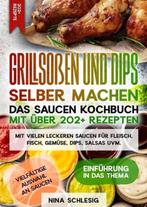 Dieses Soßen-Rezeptbuch ist voll von köstlichen, leicht zuzubereitenden Rezepten! Mit über 202+ Rezepten zur Auswahl, finden Sie in diesem Kochbuch bestimmt das, wonach Sie suchen... Kein sommerliches Grillfest.. ist ohne eine schmackhafte Barbecue-Sauce vollständig. Aber nicht alle Barbecue-Saucen sind süß und klebrig. Es gibt Hunderte von Sorten, die sich von Region zu Region unterscheiden, aber die gängigsten basieren auf drei verschiedenen Grundlagen: Tomate, Senf oder Essig. Eine gute Barbecue-Sauce sollte den rauchigen Geschmack von Grillgerichten wie Rippchen, Rinderbrust und Hähnchen ergänzen (und nicht überdecken). Außerdem sollte sie ausgewogen sein, je nach Art der Sauce mit einer gewissen Süße und einem Hauch von Schärfe durch die Säure. Hier einige Tipps… - Bestreichen Sie den Grillrost vor dem Vorheizen mit Antihaftspray oder Pflanzenöl, damit das Grillgut nicht kleben bleibt. - Wenn Sie Fisch grillen, legen Sie ihn zuerst mit der Hautseite nach unten oder auf mit Antihaft-Spray bestrichene Alufolie. - Lachs ist ein beliebtes Grillgut, da er nicht so schnell austrocknet. Da er reich an natürlichen Omega-Ölen ist, können Sie ihn auf den Grill legen, ohne ihn mit Öl zu bestreichen. Grillen Sie den Lachs zunächst mit der Hautseite nach oben. So kann das natürliche Fett unter der Haut in das Filet einziehen und es bleibt reichhaltig und feucht. (mehr Tipps finden Sie im Saucen Buch)