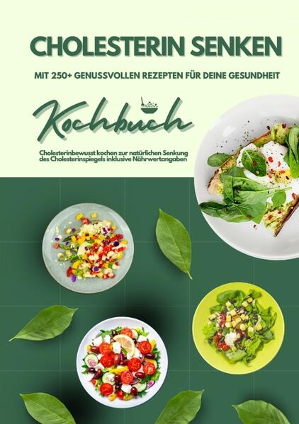 Cholesterin senken: Kochbuch mit 250+ genussvollen Rezepten für deine Gesundheit (Cholesterinbewusst kochen zur natürlichen Senkung des Cholesterinspiegels inklusive Nährwertangaben) Tauche ein in die Welt des "Cholesterin senken: Kochbuchs mit 250+ genussvollen Rezepten für deine Gesundheit". Dieses umfassende Kochbuch begleitet dich auf dem Weg zu einer cholesterinbewussten Ernährung. Entdecke herzgesunde Kochideen, die nicht nur köstlich schmecken, sondern auch natürliche Wege zur Senkung deines Cholesterinspiegels aufzeigen. Von leckeren Hauptmahlzeiten bis zu verlockenden Desserts bietet das Buch eine Vielfalt an Rezepten für ein gesundes Herz. Mit Nährwertangaben und hilfreichen Tipps wird dieses Kochbuch zu deinem verlässlichen Ratgeber für eine cholesterinarme Lebensweise. Genieße köstliche, cholesterinoptimierte Gerichte und erlebe die Freude an einer ausgewogenen Ernährung. Hier sind einige kulinarische Höhepunkte aus dem Kochbuch: • Frühstücksideen: Energiereiche Optionen, die den Tag optimal beginnen lassen. • Zwischenmahlzeiten zum Mitnehmen: Praktische Snacks für unterwegs, gesund und lecker. • Vorspeisen und Rohkost: Frische und belebende Startgerichte für eine herzgesunde Ernährung. • Suppen: Wohltuende Suppen, von herzhaft bis leicht, perfekt für eine ausgewogene Ernährung. • Warme Hauptmahlzeiten: Vielfältige Rezepte für herzhafte und gesunde Hauptgerichte. • Abendessen & kalte Hauptmahlzeiten: Leckere Optionen für ein ausgewogenes Abendessen, warm oder kalt. • Desserts & Kuchen: Süße Genüsse ohne schlechtes Gewissen. • Smoothies & Co.: Gesunde Getränkeoptionen zur Förderung deiner Herzgesundheit. • Vitamin-Wasser mit Früchten und Kräutern: Erfrischende, selbstgemachte Alternativen zu zuckerhaltigen Getränken. Tauche ein in die Welt des gesunden Kochens und erlebe, wie lecker herzgesunde Ernährung sein kann. Lass dich inspirieren von herzgesunden Kochkunstwerken, die nicht nur deinen Gaumen, sondern auch deine Gesundheit verwöhnen. Verabschiede dich von erhöhtem Cholesterin und erlebe die Balance zwischen Genuss und Wohlbefinden mit dem "Cholesterin senken Kochbuch".