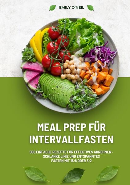 Meal Prep für Intervallfasten: 500 einfache Rezepte für effektives Abnehmen - Schlanke Linie und entspanntes Fasten mit 16:8 oder 5:2 Als erfahrene Ernährungsberaterin kenne ich die Herausforderungen, gesunde Ernährung, Abnehmen und einen hektischen Alltag unter einen Hut zu bringen. Deshalb habe ich dieses Buch speziell für dich geschrieben! In "Meal Prep für Intervallfasten: 500 einfache Rezepte für effektives Abnehmen - Schlanke Linie und entspanntes Fasten mit 16:8 oder 5:2" teile ich mein umfassendes Wissen, um dir das Intervallfasten so einfach und alltagstauglich wie möglich zu machen. Du fragst dich, wie du Intervallfasten in dein Leben integrieren kannst, ohne ständig hungrig oder gestresst zu sein? Die Lösung liegt in der intelligenten Vorbereitung - dem Meal Prep! Dieses Buch zeigt dir, wie du mit minimalem Aufwand abwechslungsreiche und gesunde Mahlzeiten für deine Fastentage vorbereitest. Ob du nach dem 16:8- oder dem 5:2-Prinzip fasten möchtest, hier findest du köstliche Rezepte und wertvolle Tipps, die dir helfen, deine Ziele effektiv zu erreichen. Was dich in diesem Buch erwartet: • 500 einfache Rezepte für Intervallfasten: Von schnellen Frühstücksideen bis hin zu sättigenden Abendgerichten - ideal für deine Fastentage. • Praktische Tipps für entspanntes Fasten: Lerne, wie du Heißhungerattacken vermeidest und deinen Stoffwechsel optimal unterstützt. • Ernährungswissen aus der Praxis: Wertvolle Ratschläge, wie du Intervallfasten nachhaltig und stressfrei in deinen Alltag integrieren kannst. • Trink dich gesund: Vitamin Wasser mit Früchten und Kräutern - entdecke erfrischende und nährstoffreiche Getränkerezepte, die deine Fastenzeit unterstützen und dich optimal hydriert halten. Wie Intervallfasten und Meal Prep Deine Gesundheit verbessern: • Nachhaltige Gewichtsabnahme: Effektiver Abbau von Körperfett und Erreichung einer schlanken Figur durch regelmäßiges Fasten. • Reduzierung von Bauchfett: Intervallfasten hilft gezielt dabei, hartnäckiges Bauchfett zu reduzieren und den Bauchbereich zu straffen. • Verbesserte Insulinsensitivität: Regulierung des Blutzuckerspiegels und Senkung des Risikos für Diabetes Typ 2 durch Intervallfasten. • Reduzierte Entzündungen: Fasten senkt Entzündungsmarker im Körper und verringert das Risiko für chronische Erkrankungen. • Stärkung des Stoffwechsels: Meal Prep sorgt für eine ausgewogene Ernährung, die den Stoffwechsel anregt und deine Energielevels stabilisiert. • Effiziente Zeitnutzung: Meal Prep spart dir wertvolle Zeit im hektischen Berufs- und Alltagsleben, indem du gesunde Mahlzeiten im Voraus vorbereitest und den Stress beim Kochen reduzierst. • Besserer Schlaf: Regelmäßige Essenszeiten und ausgewogene Mahlzeiten fördern einen erholsameren Schlaf. • Mentale Klarheit: Viele Menschen berichten von verbesserter Konzentration und geistiger Klarheit während des Fastens. Mit diesen Rezepten und bewährten Tipps wird es dir leichtfallen, dich gesünder zu ernähren, ohne Kalorien zu zählen oder komplizierte Diäten auszuprobieren. Mein Ziel ist es, dir zu helfen, eine schlanke Linie und mehr Wohlbefinden zu erreichen - und das mit Genuss! Mach den ersten Schritt zu einem gesünderen und entspannteren Leben. Lass dich inspirieren und starte noch heute mit Meal Prep für Intervallfasten!