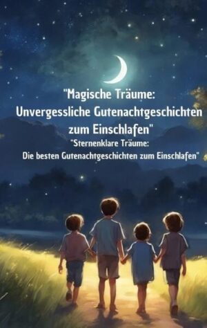 "Gute Nacht Geschichten für kleine Träumer" "Tauche ein in eine Welt voller Magie und Abenteuer, in der Träume wahr werden und die Fantasie zum Leben erwacht. Lass dich von diesen wundervollen Gute-Nacht-Geschichten verzaubern und sanft in den Schlaf begleiten."