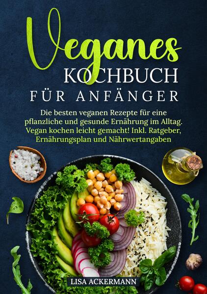 Du möchtest gesünder leben und gleichzeitig etwas für die Umwelt und die Tiere tun? Du bist neugierig, wie vielfältig und lecker die vegane Küche sein kann? Oder suchst Du nach einem einfachen Weg, um in die vegane Ernährung einzusteigen? Dann ist dieses große vegane Kochbuch genau das Richtige für Dich! Es bietet Dir nicht nur abwechslungsreiche Rezepte, sondern auch einen umfassenden Ernährungsratgeber, der Dich Schritt für Schritt in die vegane Küche einführt. Die Vorteile dieses Buches: - Umfassender Ratgeber: Ein ausführlicher Ernährungsratgeber führt Dich Schritt für Schritt in die vegane Ernährung ein und gibt Dir wertvolle Tipps für eine erfolgreiche Ernährungsumstellung. - Leicht verständlich und umsetzbar: Alle Rezepte sind einfach nachzukochen, sodass Du im Handumdrehen vegane Köstlichkeiten zaubern kannst. - Effektives Abnehmen: Die vegane Küche hilft Dir, Gewicht zu verlieren, ohne auf Genuss verzichten zu müssen oder Kalorien zu zählen. - Gut für die Umwelt: Durch den Verzicht auf tierische Produkte unterstützt Du nicht nur Deine Gesundheit, sondern trägst auch zum Schutz der Umwelt und der Tiere bei. Was Dich in diesem Buch erwartet: - Kulinarische Vielfalt: Vegane Rezepte für jede Tageszeit - von herzhaften Hauptgerichten über Frühstücksideen bis hin zu schnellen Snacks und süßen Desserts. - Wertvolle Hintergrundinformationen: Lerne mehr über die gesundheitlichen und ökologischen Vorteile einer veganen Ernährung und wie Du langfristig davon profitieren kannst. - Nährwerte & Kochtipps: Kalorien- und Nährwertangaben zu jedem Rezept sowie hilfreiche Tipps, um die Gerichte perfekt zuzubereiten. - 14-Tage-Ernährungsplan: Ein einfacher Plan, der Dir hilft, die vegane Küche mühelos in Deinen Alltag zu integrieren und dauerhaft gesünder zu leben. Verändere Dein Leben mit der veganen Küche - sichere Dir jetzt Dein persönliches Exemplar und starte noch heute in eine gesündere Zukunft!