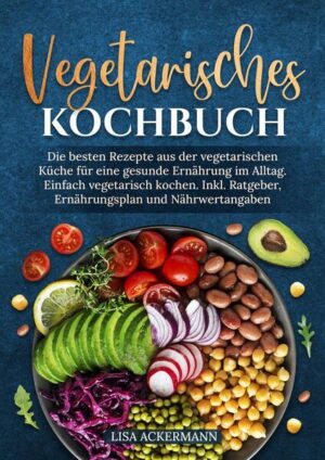 Fragst Du Dich, wie Du ohne großen Aufwand eine gesunde, ausgewogene vegetarische Ernährung in Deinen Alltag integrieren kannst? Möchtest Du wissen, wie Du Dich fleischfrei ernähren kannst, ohne dabei auf wichtigen Nährstoffe zu verzichten? Willst Du erfahren, wie eine vegetarische Ernährung nicht nur Dich, sondern auch die Umwelt positiv beeinflussen kann? Dann ist dieses Kochbuch genau das Richtige für Dich! Mit abwechslungsreichen und unkomplizierten Rezepten erhältst Du eine Vielzahl an Ideen, wie Du die vegetarische Küche in Deinen Alltag einbauen kannst - egal, ob Du gerade erst anfängst oder bereits Erfahrungen hast. Die Vorteile dieses Buches: - Wissen, das zählt: Der umfassende Ratgeber in diesem Buch beantwortet Dir all Deine Fragen zur vegetarischen Ernährung. Du lernst, wie Du alle wichtigen Nährstoffe aus rein pflanzlichen Quellen erhältst, um Deine Gesundheit zu fördern. - Vegetarisch kochen leicht gemacht: Die unkomplizierten und schnellen Rezepte machen es einfach, eine gesunde, fleischfreie Ernährung in Deinen Alltag einzubauen - ohne komplizierte Zutaten oder aufwendige Zubereitungen. - Umweltbewusst genießen: Mit einer vegetarischen Ernährung leistest Du einen aktiven Beitrag zum Schutz der Umwelt und zur Schonung der Tierwelt. So kombinierst Du Genuss mit einem guten Gewissen. - Abwechslungsreich und lecker: Mit verschiedenen Veggie-Gerichten findest Du immer etwas Neues, das Dich begeistert - von einfachen Salaten und Hauptgerichten bis hin zu köstlichen Desserts. Abwechslung und Geschmack sind garantiert! Was Dich in diesem Buch erwartet: - Schnelle, alltagstaugliche Rezepte: Für jede Mahlzeit des Tages gibt es kreative und gesunde Ideen, die sich leicht zubereiten lassen. - Fleischfrei, aber voller Nährstoffe: Lerne, wie Du ohne Fleisch alle essenziellen Nährstoffe aufnimmst und dabei satt und zufrieden bleibst. - Tipps für den Alltag: Praktische Tipps zur Lebensmittelauswahl, Lagerung und gesunder Ernährung helfen Dir, ohne Stress Deine Ernährung umzustellen. - 14-Tage-Ernährungsplan: Damit Dir der Einstieg in die vegetarische Ernährung noch leichter fällt, begleitet Dich ein einfacher Ernährungsplan. Sichere Dir jetzt Dein Exemplar und starte in eine gesündere, nachhaltigere Zukunft - ganz ohne Fleisch!