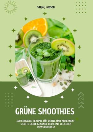 Grüne Smoothies: 100 einfache Rezepte für Detox und Abnehmen - Starte deine gesunde Reise mit leckeren Powerdrinks! Als Ernährungsberaterin freue ich mich, dir mein neues Buch "Grüne Smoothies: 100 einfache Rezepte für Detox und Abnehmen - Starte deine gesunde Reise mit leckeren Powerdrinks!" vorstellen zu dürfen. Dieses Buch ist dein ultimativer Begleiter auf dem Weg zu einer gesünderen, vitaleren Lebensweise, die voller Geschmack und Freude steckt. In meiner umfangreichen Sammlung findest du 100 erfrischende Kreationen, die deine Geschmacksnerven begeistern und deinen Körper mit wertvollen Nährstoffen versorgen. Grüne Smoothies sind der perfekte Weg, um mehr Obst und Gemüse in deine Ernährung zu integrieren und dabei jeden Schluck zu genießen. Warum grüne Smoothies? Diese Powerdrinks sind reich an Vitaminen, Mineralstoffen und Antioxidantien, die deine Gesundheit fördern und dir helfen, fitter und energiegeladener zu fühlen. Sie unterstützen dich auch beim Abnehmen, da sie kalorienarm und gleichzeitig sättigend sind. Ob zum Frühstück, als Snack zwischendurch oder nach dem Sport - unsere Rezepte passen in jeden Alltag und bieten vielfältige Geschmackserlebnisse. Alle Rezepte sind einfach nachzumachen, sodass du ohne viel Aufwand in den Genuss kommen kannst. Von klassischen Kombinationen mit Spinat und Banane über exotische Mischungen mit Grünkohl und Mango bis hin zu innovativen Rezepten mit Superfoods - hier ist für jeden Geschmack etwas dabei. Gesundheitliche Vorteile von grünen Smoothies: • Reich an Nährstoffen: Vitamine, Mineralstoffe und Antioxidantien fördern deine Gesundheit. • Förderung der Verdauung: Ballaststoffe unterstützen eine gesunde Verdauung. • Unterstützung beim Abnehmen: Kalorienarme und sättigende Zutaten helfen dir, Gewicht zu verlieren. • Steigerung der Energie: Nährstoffreiche Zutaten geben dir mehr Energie. • Stärkung des Immunsystems: Antioxidantien und Vitamine stärken dein Immunsystem. • Verbesserung der Hautgesundheit: Nährstoffe wie Vitamin E und C fördern eine gesunde Haut. • Entgiftung: Grüne Smoothies unterstützen den Körper bei der Entgiftung. • Hydration: Hoher Wassergehalt hilft, deinen Körper hydratisiert zu halten. • Förderung der geistigen Klarheit: Nährstoffe und Hydration verbessern die geistige Leistungsfähigkeit. • Unterstützung der Herzgesundheit: Zutaten wie Spinat und Grünkohl fördern eine gesunde Herzfunktion. Entdecke, wie leicht es ist, mehr Vitalität und Energie in deinen Alltag zu bringen und gleichzeitig abzunehmen. Lass dich inspirieren und genieße die Vielfalt der grünen Smoothies, die nicht nur gesund, sondern auch unglaublich lecker sind. Mit meinen Rezepten wird jeder Tag ein Stück grüner und ein Stück besser.