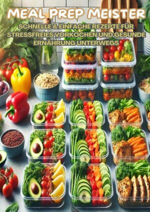 Meal Prep Meister: Stressfrei vorkochen - Schnelle & einfache Rezepte für gesunde Ernährung im Alltag, Büro und unterwegs ist das ultimative Handbuch für alle, die ihren Alltag mit gesunden, selbst zubereiteten Mahlzeiten leichter gestalten wollen. Mit praxiserprobten Tipps und einer Vielzahl an unkomplizierten Rezepten zeigt dir dieses Buch, wie du ohne großen Aufwand Mahlzeiten für die ganze Woche vorbereiten kannst - und das ganz stressfrei! Egal, ob du auf der Arbeit, beim Sport oder unterwegs bist, diese Rezepte sind ideal, um deine Ernährung zu kontrollieren, Geld zu sparen und Zeit in der Küche zu minimieren. Vom Frühstück bis zum Abendessen, von herzhaften Hauptgerichten bis zu leichten Snacks - hier findest du alles, was du für eine ausgewogene und praktische Ernährungsplanung benötigst. Lerne, wie du mit Batch Cooking, smarten Lagerungstechniken und saisonalen Zutaten das Beste aus deiner Meal-Prep-Routine herausholst, und genieße die Freiheit, dich auch an hektischen Tagen gesund und ausgewogen zu ernähren. Perfekt für alle, die gesund essen, Zeit sparen und ihre Ernährung besser planen möchten - ob Anfänger oder Meal Prep-Profi.