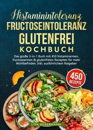 Hast Du Schwierigkeiten, trotz einer Nahrungsmittelunverträglichkeit schmackhafte Mahlzeiten zu finden, die Dir gut tun? Möchtest Du endlich Rezepte entdecken, die auf Deine speziellen Bedürfnisse abgestimmt sind, ohne dass Du auf Genuss verzichten musst? Bist Du auf der Suche nach einem verlässlichen Ratgeber, der Dich durch den Dschungel der Nahrungsmittelunverträglichkeiten führt und Dir den Alltag erleichtert? Dann ist dieses 3-in-1-Kochbuch genau das, was Du brauchst! Es kombiniert fundiertes Wissen über Histaminintoleranz, Fructoseintoleranz und Glutenintoleranz (Glutenunverträglichkeit) mit 450 köstlichen Rezepten, die Dir helfen, trotz Deiner Unverträglichkeit beschwerdefrei und genussvoll zu leben. Die Vorteile dieses 3-in-1-Kochbuchs: - 450 Rezepte für jeden Geschmack: Mit einer riesigen Auswahl an 450 Rezepten findest Du garantiert etwas Passendes - egal, ob herzhaft oder süß, für Frühstück, Mittag- oder Abendessen. Die Vielfalt lässt keine Wünsche offen. - Umfassender Ratgeber: Dieses Buch bietet Dir detailliertes Fachwissen zu den Ursachen und Symptomen von Nahrungsmittelunverträglichkeiten. Du erfährst, wie Du Deine Ernährung gezielt anpassen kannst, um Beschwerden zu reduzieren und Deine Gesundheit zu fördern. - Beschwerdefreier Genuss: Dank der speziell entwickelten Rezepte kannst Du weiterhin genussvoll essen, ohne auf Deine Lieblingsgerichte verzichten zu müssen. Die Gerichte sind darauf ausgelegt, Deinen Körper nicht zu belasten. - Mehr Lebensqualität: Durch die richtige Ernährung wirst Du spürbar mehr Energie und Wohlbefinden in Deinen Alltag integrieren und Deine Unverträglichkeit effektiv managen. Was Dich in diesem Buch erwartet: - Gut verträgliche und abwechslungsreiche Rezepte: Die Rezepte sind speziell auf die Bedürfnisse von Menschen mit Histaminintoleranz, Fructosemalabsorption und Glutenunverträglichkeit (wie Zöliakie) zugeschnitten und bieten eine bunte Vielfalt an Mahlzeiten. - Vielfältige Kategorien: Von Frühstücksideen über Hauptgerichte bis hin zu Brot, Gebäck und Desserts - die 32 Rezeptkategorien bieten für jeden Geschmack und jede Ernährungsanforderung etwas. - Praktische Tipps und Nährwertangaben: Zu jedem Rezept findest Du Kalorien- und Nährwertangaben sowie praktische Tipps, die Dir helfen, Deine Ernährung besser zu planen und Dich ausgewogen zu ernähren. - Erleichterung bei der Lebensmittelauswahl: Detaillierte Nahrungsmitteltabellen helfen Dir, die richtigen Zutaten für Deine Unverträglichkeit zu finden, damit Du sicher und ohne Stress einkaufen und kochen kannst. Starte jetzt in ein genussreiches und beschwerdefreies Leben. Sichere Dir noch heute Dein Exemplar und entdecke 450 Rezepte, die perfekt auf Deine Bedürfnisse abgestimmt sind.