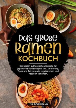 Möchtest Du lernen, wie Du authentische Ramen ganz einfach zu Hause selbst zubereiten kannst? Hast Du Lust, Deine Freunde und Familie mit leckeren, gesunden und vielseitigen Gerichten aus der japanischen Küche zu begeistern? Suchst Du nach einfachen, schnellen Rezepten, die sowohl für Anfänger als auch erfahrene Köche geeignet sind? Dann ist dieses Ramen Kochbuch genau das Richtige für Dich! Es bietet Dir nicht nur einfache und schnelle Rezepte, sondern auch einen umfassenden Ratgeber, der Dich Schritt für Schritt in die Grundlagen der japanischen Küche einführt. Die Vorteile dieses Buches: - Umfassender Ratgeber für Anfänger: Du erhältst nicht nur Rezepte, sondern auch wertvolle Anleitungen und Tipps, wie Du die traditionelle japanische Küche meisterst. - Einfache und schnelle Rezepte: Alle Gerichte lassen sich leicht nachkochen, sodass Du auch ohne Vorkenntnisse schnell Erfolgserlebnisse hast. - Vielseitige Zubereitungsmöglichkeiten: Ob vegan, vegetarisch, mit Fisch oder Fleisch - für jeden Geschmack ist etwas dabei. - Gesund und ausgewogen: Ramen-Suppen sind nicht nur lecker, sondern auch bekömmlich und nährstoffreich - perfekt für eine gesunde Ernährung. Was Dich in diesem Buch erwartet: - Kulinarische Vielfalt: Abwechslungsreiche Rezepte, die Dich Schritt für Schritt durch die japanische Küche führen. - Rezepte für jede Gelegenheit: Von klassischen Ramen über moderne Crossover-Gerichte bis hin zu veganen und vegetarischen Varianten. - Die „Top 10 Foods“ der japanischen Küche: Entdecke die wichtigsten Zutaten und Gerichte, die das Herzstück der japanischen Küche bilden und die Du unbedingt kennenlernen solltest. - Einblick in die japanische Kultur: Erfahre mehr über die Traditionen hinter den Gerichten und bringe ein Stück Japan in Deine Küche. Sichere Dir jetzt Dein Exemplar und beeindrucke Deine Familie und Freunde mit köstlichen Ramen-Gerichten.