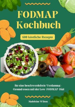 FODMAP Kochbuch: 600 köstliche Rezepte für eine beschwerdefreie Verdauung - Gesund essen mit der Low-FODMAP-Diät Als Ernährungsberaterin habe ich viele Menschen begleitet, die unter Verdauungsproblemen wie Bauchschmerzen, Blähungen oder wechselnden Symptomen wie Durchfall und Verstopfung leiden. Für viele Betroffene ist das Reizdarm-Syndrom eine ständige Belastung im Alltag. Die gute Nachricht: Es gibt eine wissenschaftlich fundierte Ernährungstherapie, die nachweislich hilft - das FODMAP-Konzept. FODMAP steht für „fermentierbare Oligo-, Di- und Monosaccharide sowie Polyole“, also bestimmte Zuckerstoffe, die Verdauungsbeschwerden auslösen können. Durch das Meiden dieser Stoffe kannst du deinen Darm entlasten und deine Beschwerden deutlich reduzieren. Dieses Kochbuch erklärt dir auf einfache Weise, wie du die FODMAP-Ernährung in deinen Alltag integrieren kannst, um wieder beschwerdefrei zu leben und gleichzeitig genussvoll zu essen. Mit 600 abwechslungsreichen und leckeren Low-FODMAP-Rezepten zeige ich dir, wie du trotz einer FODMAP-Diät ausgewogen und vielfältig genießen kannst. Egal, ob du schnelle Frühstücksideen, praktische Gerichte für unterwegs oder einfache Alltagsrezepte suchst - hier ist für jeden Geschmack etwas dabei. Auch raffinierte Menüs und köstliche Desserts kommen nicht zu kurz, sodass du auf nichts verzichten musst. Zusätzlich liefere ich dir hilfreiche Tipps für die einfache Umsetzung im Alltag sowie Wochenmenüvorschläge, damit du direkt loslegen kannst. So wird es dir leicht fallen, die FODMAP-Ernährung in deinen Tagesablauf zu integrieren und deinen Verdauungstrakt zu entlasten. Ein besonderes Highlight dieses Buches ist die Ergänzung durch „Trink dich gesund: Vitamin-Wasser mit Früchten und Kräutern“. Als Ernährungsberaterin lege ich viel Wert auf eine ausreichende, gesunde Flüssigkeitszufuhr. Selbstgemachtes Vitamin-Wasser bietet dir eine erfrischende Möglichkeit, deinen Körper mit wertvollen Nährstoffen zu versorgen und gleichzeitig den Geschmack frischer Früchte und Kräuter zu genießen. Es ist die perfekte Ergänzung zu deinen FODMAP-Gerichten und hilft dir, dein Wohlbefinden zusätzlich zu unterstützen - köstlich und gesund in einem Glas! Gesundheitliche Vorteile der FODMAP-Ernährung: • Linderung von Beschwerden: Weniger Blähungen, Bauchschmerzen und Verdauungsprobleme. • Gesunde Darmflora: Unterstützung einer ausgeglichenen und gesunden Darmflora. • Verbesserte Verdauung: Effizientere Nährstoffaufnahme und ein entspanntes Verdauungssystem. • Mehr Energie: Durch eine reibungslose Verdauung fühlst du dich vitaler und leistungsfähiger. • Weniger Entzündungen: FODMAP-arme Ernährung kann entzündliche Prozesse im Darm reduzieren. • Besseres Wohlbefinden: Ein stabilerer Magen-Darm-Trakt führt zu einem insgesamt besseren Lebensgefühl. Mit diesem Kochbuch und den ergänzenden Tipps helfe ich dir, dein Wohlbefinden zurückzugewinnen, deine Verdauung zu verbessern und endlich wieder ohne Beschwerden zu essen.