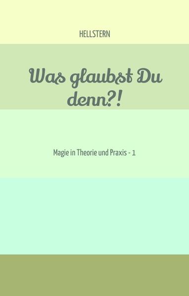 Dies ist das erste von insgesamt zwei Büchern, welches das bewusste, respektvolle magische Schaffen inne hat. Wobei es hierbei nun um das bewusste Glauben geht. Weiter wird der Glaube an und für sich