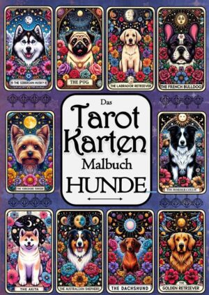 Ein Malbuch für Tarotkarten-Liebhaber und Fans von süßen Hunden: Diese unterhaltsame, moderne Variante des klassischen Tarots kombiniert lustige Magie, Mystik und niedliche Rassehunde. Inspiriert von der klassischen Kunst der Tarotkarten ist diese lustige Sammlung eine unbeschwerte Variante einer klassischen spirituellen Praxis. Ein perfektes Geschenk für Hundeliebhaber, Tarotund Orakelkarten-Enthusiasten, spirituell Suchende und Tierfreunde. Dieses künstlerische Malbuch bietet stundenlange Unterhaltung, Entspannung und Kreativität. Ob erfahrener Künstler oder Anfänger, das Tarotkarten Malbuch HUNDE ist ein wunderbarer Begleiter für gemütliche Stunden zu Hause, lange Reisen oder eine kurze Pause im hektischen Alltag. Lassen Sie Ihrer Fantasie freien Lauf, bauen Sie Stress ab und erschaffen Sie kleine, farbenfrohe Meisterwerke. Details zum Buch: ++ 30 verschiedene Illustrationen ++ Qualität aus Deutschland, klimafreundliche Materialien ++ 17 cm x 24 cm , einseitig bedruckt ++ Softcover mit schöner, seidenmatter Haptik Ein ideales Geschenk für sich selbst, für einen besonderen Menschen, für Freunde und Familie, als Mitbringsel oder kleine Aufmerksamkeit (z.B. zum Geburtstag, zu besonderen Anlässen, Tieradoption, als Abschiedsgeschenk, für die Urlaubszeit, für eine kleine kreative Auszeit zu Hause). Weitere Malbücher von Kenya Kooper entdecken.