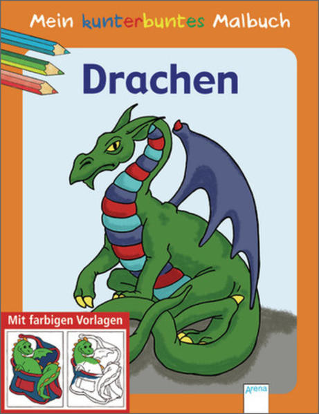 Beliebte Themen: Ob rund um Piraten, Drachen, Pferde oder lustige Szenen am Meer hier finden Kinder ab 4 Jahren abwechslungsreiche Ausmalbilder. Farbige Vorlagen regen sie an, alle Motive fantasievoll zu gestalten.