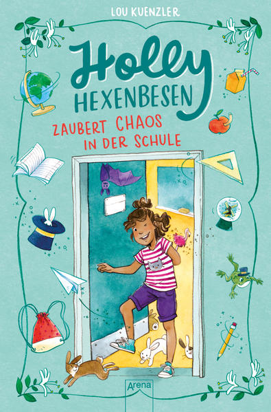 Hollys erster Tag in der Grundschule Frohdorf ist eine Katastrophe: Eigentlich wollte sie bloß die Rechenaufgabe lösen, doch dann hoppeln plötzlich 11 Kaninchen durchs Klassenzimmer! Ob daran wohl ihr Flamingo- Zauberstift schuld ist? Zusammen mit ihrer neuen Freundin Esme versucht Holly, die verfressenen Kaninchen vor dem Fiesling Pierre und den verärgerten Dorfbewohnern zu beschützen …