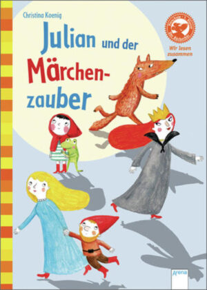 Eines Morgens ist Julians Zimmer total durcheinander. Seine Spielzeugautos haben Dellen und überall entdeckt er winzige Fußspuren. „Das waren die sieben Zwerge“, erklärt ihm ein sprechender Frosch der Froschkönig aus Julians Märchenbuch! Julian hat sein Buch im Licht des Vollmonds liegengelassen und so einen Zauber ausgelöst. Nun entdecken Zwerge und Riesen, Rotkäppchen und der Froschkönig die Menschenwelt.