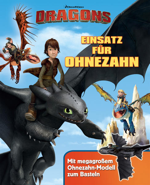 Der Drache Ohnezahn und sein Drachenreiter Hicks sind ein unschlagbares Team und die Haupthelden der aus Film und Fernsehen bekannten Marke „Dragons“. Eine starke Episode der TV- Reihe wird in Bild und Text erzählt. Mit den vorgestanzten Teilen zum Basteln und Schritt- für- Schritt- Anleitungen entsteht ein über 75 cm breites Ohnezahn- Modell zum Spielen.