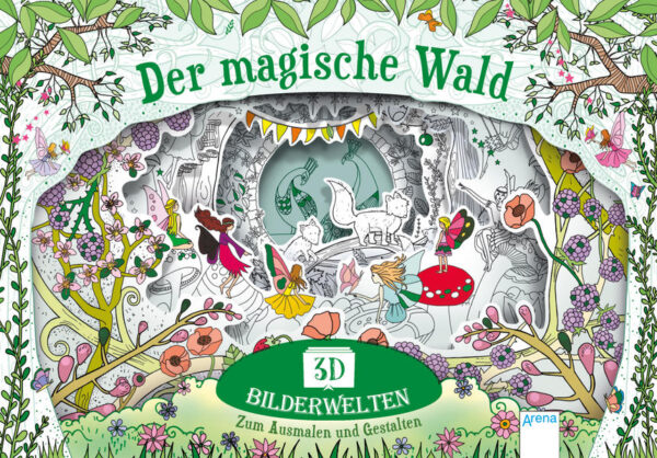 Der magische Wald in 3D! Dieses magische Theater enthält viele zauberhafte Motive zum Ausmalen und immer wieder neu Anordnen. So entstehen unzählige phantastische 3D Bilderwelten und Geschichten voller Feen, Blumen und Tieren ganz nach Geschmack und Laune.