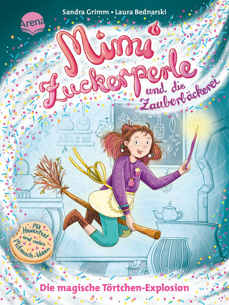 Zaubersüßer Mitmach- Lesespaß in der magischen Bäckerei die neue Reihe zum Selberlesen von Erfolgsautorin Sandra Grimm. Die Hexenschule braucht magische Unterstützung in der Zauberbäckerei. Da ist Mimi Zuckerperle genau die Richtige! Sie war schon Bäckerin am Südpol und Forscherin für Vulkangebäck. Und sie weiß alles über Wolken- Muffins und Zitronen- Hexenküsse. Natürlich bewirbt sie sich sofort als Lehrerin für die Hexenschulkinder. Doch auch die schaurig- geheimnisvolle Hexe Furunkel meldet sich zur Probe- Backstunde an. Zum Glück kennt Mimi ein zauberhaftes Törtchen- Rezept! Mit Hexentest und vielen lustigen Mitmach- Ideen so fühlen sich Lesekinder selbst wie Hexenschüler*innen und werden spielerisch in die Geschichte eingebunden.