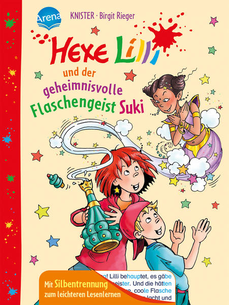 Hexe Lilli für Erstleser mit Silbentrennung Flaschengeister gibt es nicht! Oder zumindest nur im Märchen. Das sagt jedenfalls Mama. Aber Leon ist sich nicht mehr so sicher, als er im Zimmer seiner Schwester eine seltsame Flasche entdeckt. Einmal daran reiben kann ja nicht schaden … Oder etwa doch? Der Titel ist auf Antolin.de gelistet Im Arena Verlag u.a. bereits erschienen: Hexe Lillis lustigste Witze (2021) Hexe Lilli und der Elfenzauber (2020) Hexe Lilli und die wilden Dinos (2019) Hexe Lilli und das kleinste Pony der Welt (2019) Hexe Lilli feiert Geburtstag (2018) Hexe Lilli. Ein zauberhaftes Schulfest (2018) Hexe Lilli und der kleine Eisbär Knöpfchen (2018) Außerdem gibt es mit Hexe Lilli eine Reihe für Kinder ab 7 Jahren zum Selberlesen, für alle, die von Lilli, der Geheimhexe nicht genug bekommen können.