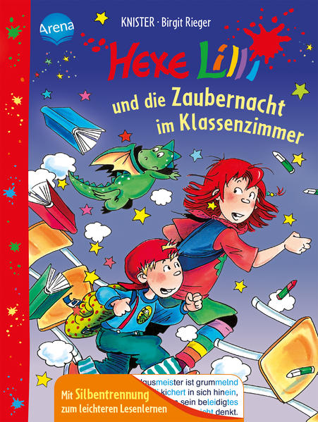 Eine Lesenacht in der Schule Lilli ist ganz aufgeregt! Und aufregend wird es auch: ihr kleiner Nervbruder Leon ist Lilli nämlich heimlich hinterhergeschlichen. Und er hat jemanden mitgebracht Hektor, den verfressenen Kleinflugdrachen, der nichts als Unfug im Kopf hat. Heiliger Krötenpups diese Lesezaubernacht wird so schnell niemand vergessen! • Mit Silbentrennung für Leseanfänger • Durchgehende Geschichte mit sehr einfacher Textgliederung Der Titel ist auf Antolin.de gelistet Im Arena Verlag u.a. bereits erschienen: Hexe Lilli und das winzige Meermädchen (2021) Hexe Lilli und der geheimnisvolle Flaschengeist Suki (2021) Hexe Lilli feiert Geburtstag (2021) Hexe Lilli und der Elfenzauber (2020) Hexe Lillis lustigste Witze für Erstleser (2020)