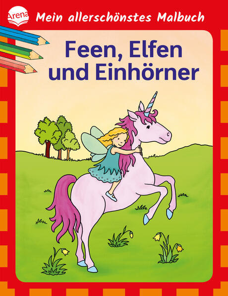 Stundenlanger Malspaß mit Elfen, Feen und Einhörnern für Kinder ab 4 Jahren. Ob Blumenfee oder ein Einhorn, das über den Regenbogen galoppiert in diesem Malbuch stecken viele abwechslungsreiche Bilder zu den absoluten Lieblingsthemen Feen, Elfen, Einhörner. Die Szenen sind liebevoll illustriert und bieten den jungen Malkünstlern viel Platz, um sich kreativ entfalten zu können. Und ganz nebenbei werden auch noch Konzentration und Feinmotorik trainiert.