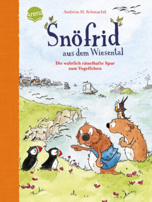 Der sechste Snöfrid- Band mit großer Schrift und kurzen Kapiteln zum Selbstlesen für Kinder ab dem 2. Lesejahr Dass Snöfrid ein Hilferuf ereilt, ist ja an sich nichts Neues. Doch dieses Mal bittet Rosalie, eine gute alte Freundin, den Nordland- Retter um Beistand. Sämtliche Papageientaucher sind über Nacht vom Vogelfelsen verschwunden. Einfach weg! So schnell er kann, reist Snöfrid zusammen mit seinem Kumpel Björn an die Steilküste. Doch während einer ersten Erkundung der kleinen Insel mitten im Meer verschwindet auch noch der kleine Kauz. Was hat das alles nur zu bedeuten? Selbst für einen Held wie Snöfrid wird dieses Abenteuer zu einer großen Mutprobe! Magisch- abenteuerlicher Lesespaß für Jungs und Mädchen vom Spiegel- Bestsellerautor Andreas H. Schmachtl Gelistet auf Antolin.de