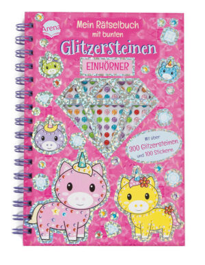 Glitzernder Rätselund Kreativspaß mit über 300 Glitzersteinen und über 100 Stickern In diesem Einhorn-Rätselbuch findet man nicht nur lustige Rätsel, sondern auch Glitzersteine und Sticker, mit denen das Knobeln extra viel Spaß macht. Malen nach Zahlen, Labyrinthe, Sticker-Puzzle, Finde den Fehler u.v.m. all diese Rätsel laden hier zum Knobeln und Stickern ein. Als Pause zwischen den Rätseln gibt es zusätzlich Karten mit Silberfolie, die mit über 300 bunten Glitzersteinen verziert werden können, bis die magischen Einhörner nur so funkeln und glitzern. So ist mit Rätselund Kreativspaß abwechslungsreiche Beschäftigung garantiert. Die Kombination aus Knobeln und Aufkleben der Sticker und Glitzersteine trainiert Konzentrationsvermögen und Feinmotorik Die leicht verständlichen Aufgaben sind damit ideal für alle Kinder ab 5 Jahren. Da will jeder Einhorn-Fan, der von Glitzersteinen und Stickern nicht genug bekommen kann, direkt loslegen.