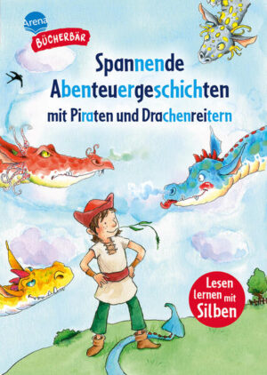 13 spannende Abenteuergeschichten über Wikinger, Piraten und Drachenreiter sind das perfekte Lesefutter für Jungen und Mädchen in der 1. Klasse. Lesenlernen leicht gemacht mit: Silbentrennung großer Fibelschrift und kurzen Textabschnitten lustigen Rätseln. Pelle, der kleine Wikinger, überlistet einen Bösewicht. Der Piratenjunge Linus, lernt von seinem Piratenpapa alles über das wilde Seeräuberleben. Und Luka nimmt mit seinem Drachen Taran am Drachenrennen teil. Rätsel am Ende der Abenteuer regen zum Gespräch über die Geschichten an und sichern das Textverständnis. So macht Lesenlernen einfach Spaß! Lesen lernen mit dem Bücherbär Empfohlen von Westermann Auf Blauer Engel-Papier gedruckt. Der Titel ist auf Antolin.de gelistet.