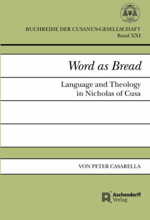This study examines the Verbum speculation of Nicholas of Cusa. The investigation concentrates equally on the concept of language that he inherited from medieval and Quattrocento sources and on the Christian theology of the Word that he wove together using his own resources and distinctive approaches. It includes a consideration of the resonances between Gadamer’s hermeneutical theory and Cusanus’s unfolding of a productive and rhetorically-oriented concept of the Word. The next section offers a detailed examination of the medieval and humanistic sources for his theology of the Word, paying special attention to Albertism, Ramon Llull, and the role played by Heymeric of Camp. This study highlights a development in Cusanus’s thought that takes place after 1450 towards a speculative synthesis of human ars through the semiotic appearance of the power and intentionality of the word. It is also argued that even in the late works Cusanus does not submit to the nominalist tendencies of the via moderna. A penultimate section offers a detailed study of the role of faith in the acceptance of the divine Word. Cusanus fuses the unformed discursive knowledge that is known by analogy with the formal certainty received through intellectual vision. Faith and speculative knowledge unite to lead the believer beyond the images that words convey to the unifying image of the divine Word. The last section reviews recent literature on language and theology in Nicholas of Cusa and indicates a path as to how research on the speculative thought of Cusanus and on intercultural theology could move forward together in the future.