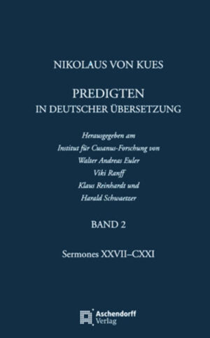 Mit seinen Predigten hat Nikolaus von Kues ein großartiges Zeugnis christlicher Theologie hinterlassen. In verschiedener Hinsicht nimmt sein Predigtwerk eine Sonderstellung ein: An Sachgehalt den Predigten Eckharts vergleichbar, stellen die Predigten ein einzigartiges Dokument ihrer Zeit dar. Zugleich bieten sie einen eigenen, noch vielfach unterschätzten Zugang zu Nikolaus von Kues, da sie an spekulativer Kraft dem philosophisch-theologischen Werk nicht nachstehen, im Gegenteil, oft durch die Verwendung kühner Bilder und klarer sprachlicher Prägungen diesem überlegen sind. Die fast 300 Predigten-mehr als die Hälfte stammen aus der Zeit, als Cusanus Bischof in Brixen war-eröffnen darüber hinaus ein breites Themen-spektrum: Gottesbild, Anthropologie, Christologie, Schöpfung, Sakramenten-verständnis, aber auch philosophische Spekulationen zur Erkenntnistheorie, Metaphysik, Zeitphilosophie, Ethik oder Ästhetik u.a. Bislang sind nur wenige Predigten übersetzt. Mit der vorliegenden Ausgabe wird erstmals das gesamte Predigtwerk des Nikolaus von Kues in deutscher Übersetzung zugänglich sein. Zudem geht jeder Predigt eine knappe Einleitung voraus: Angabe der kritischen Edition, Gliederung der Predigt und Hinweise auf Sekundärliteratur geben dem Benutzer die nötigen Hilfsmittel zu einer weiteren Beschäftigung an die Hand. Ferner werden direkte Zitate, die Cusanus verwendet, nachgewiesen