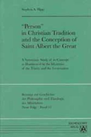 This volume surveys the historical development of the notion of personality as brought into relief by salient patristic and medieval theologians, culminating with the thought of St. Albert the Great. The philosophical problems of "subsistence", "individuation", "relative distinction" and "signification", amongst others, are ciritically analyzed in an effort to identify the formal constituent of personality (and to resolve the equivocal distinction between "person" and "nature"). Following a detailed exposition of the Albertinian corpus, a final synthesis also examines the personality theories of the Thomistic commentators as well as certain popular modern perspectives, evaluating them in light of the established metaphysical criteria.