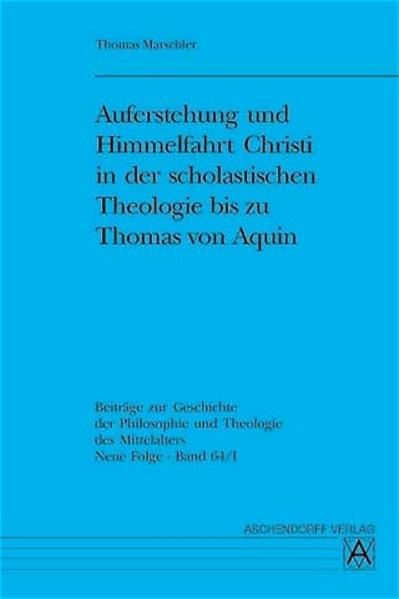 Zum ersten Mal wird mit dieser Studie eine umfassende vergleichende Untersuchung über Auferstehung und Himmelfahrt Christi als Themen scholastischer Theologie im 12. und 13. Jahrhundert vorgelegt. Aus dem verfügbaren Material des weit gewählten Zeitraums werden zunächst die relevanten systematischen Texte erhoben und klassifiziert. Ein Anhang versammelt Arbeitseditionen wichtiger bislang nur in den Handschriften vorliegender Quellen. Die Ergebnisse der literargeschichtlichen Sichtung werden in den Kontext der früh- und hochscholastischen Christologie eingeordnet. Dabei geht es um die Herausarbeitung derjenigen Aspekte aus der Diskussion über Christi Person und Werk, welche die wachsende systematische Bedeutung des Auferstehungsthemas in der Epoche erklären und seinen Ort in den scholastischen Systementwürfen verständlich machen. In einem dritten Schritt geht die Studie auf inhaltliche Schwerpunkte und Entwicklungslinien in der Lehre über Auferstehung und Himmelfahrt des Herrn ein. Wenn die Theologen des Mittelalters unter dem Anspruch wissenschaftlicher Rationalität die biblischen Osterberichte deuten und ihre Aussagen spekulativ entfalten, wird der Rekurs auf offenbarungstheologische Grundmotive ebenso erkennbar wie der Umgang mit patristischen Vorgaben und die kritische Rezeption naturphilosophischen Wissens. Besondere Aufmerksamkeit widmet die Untersuchung dem Denken des hl. Thomas von Aquin, so daß sie auch als breit angelegter historischer Kommentar zum Auferstehungstraktat der „Summa theologiae“ gelesen werden kann.