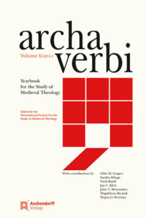 Das Jahrbuch der Internationalen Gesellschaft für Theologische Mediävistik »Archa Verbi« bietet einen Publikationsort für Artikel aus allen Teilbereichen der Theologischen Mediävistik, also nicht allein der theologischen Systematik, sondern ebenso der Kanonistik, der Liturgiewissenschaft, der Spiritualitäts- und Frömmigkeitsgeschichte, der Kirchen-, wie der Kunstgeschichte und weiterer Disziplinen und ist bewußt interdisziplinär ausgerichtet. Veröffentlicht werden Artikel in Deutsch, Englisch, Französisch, Italienisch und Spanisch. Auch kürzere Texteditionen, Handschriftenrepertorien und andere Quellenuntersuchungen werden publiziert. Aufgrund der Verfaßtheit der mittelalterlichen Gesellschaften sind Fragen der Theologiegeschichte zentral für jedes Bemühen um ein vertieftes Verständnis dieser Epoche und ihres Selbst-, Welt- und Gottesverständnisses. Ein breit angelegter und chronologisch geordneter Rezensionsteil stellt wichtige Veröffentlichungen vor, die für die Forschung im Bereich der theologischen Mediävistik von Bedeutung ist.