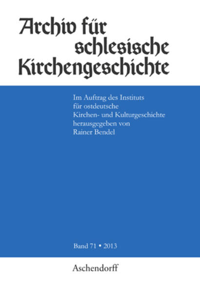 Archiv für schlesische Kirchengeschichte