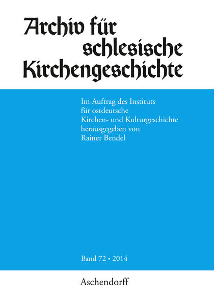 Archiv für schlesische Kirchengeschichte