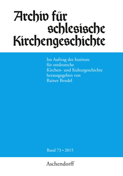 Archiv für schlesische Kirchengeschichte