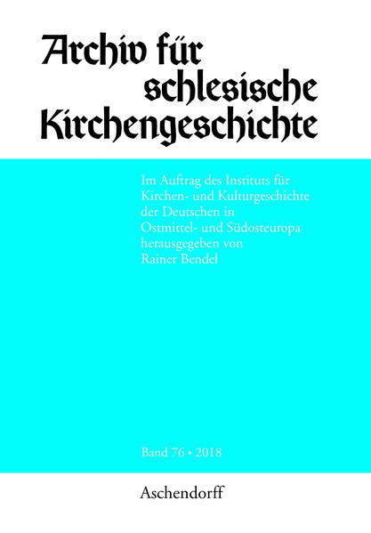 Archiv für schlesische Kirchengeschichte